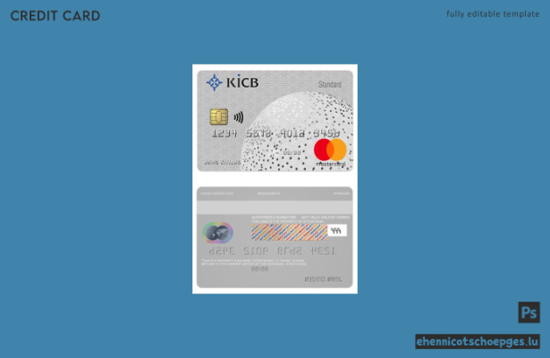 Kirgisistan KICB Bank Standard Mastercard Beispielvorschau